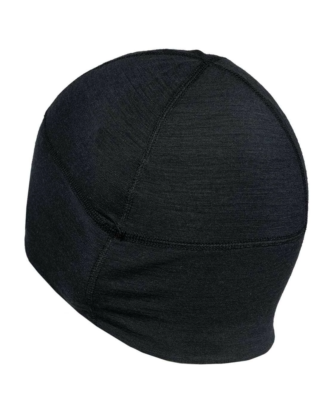Merino Beanie Black Schwarz 6 Merino Beanie Black Schwarz – Bild 4