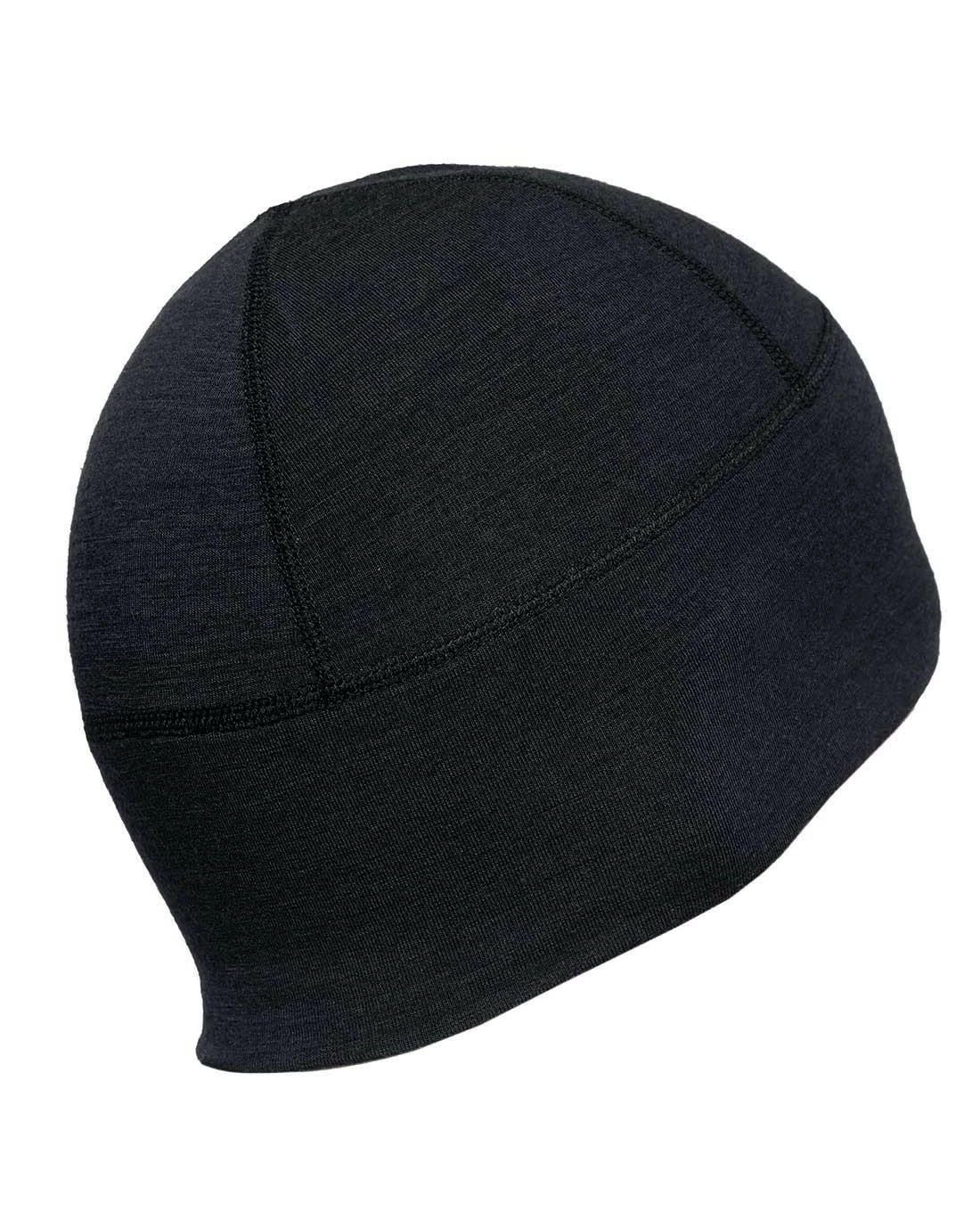 Merino Beanie Black Schwarz 7 Merino Beanie Black Schwarz – Bild 5