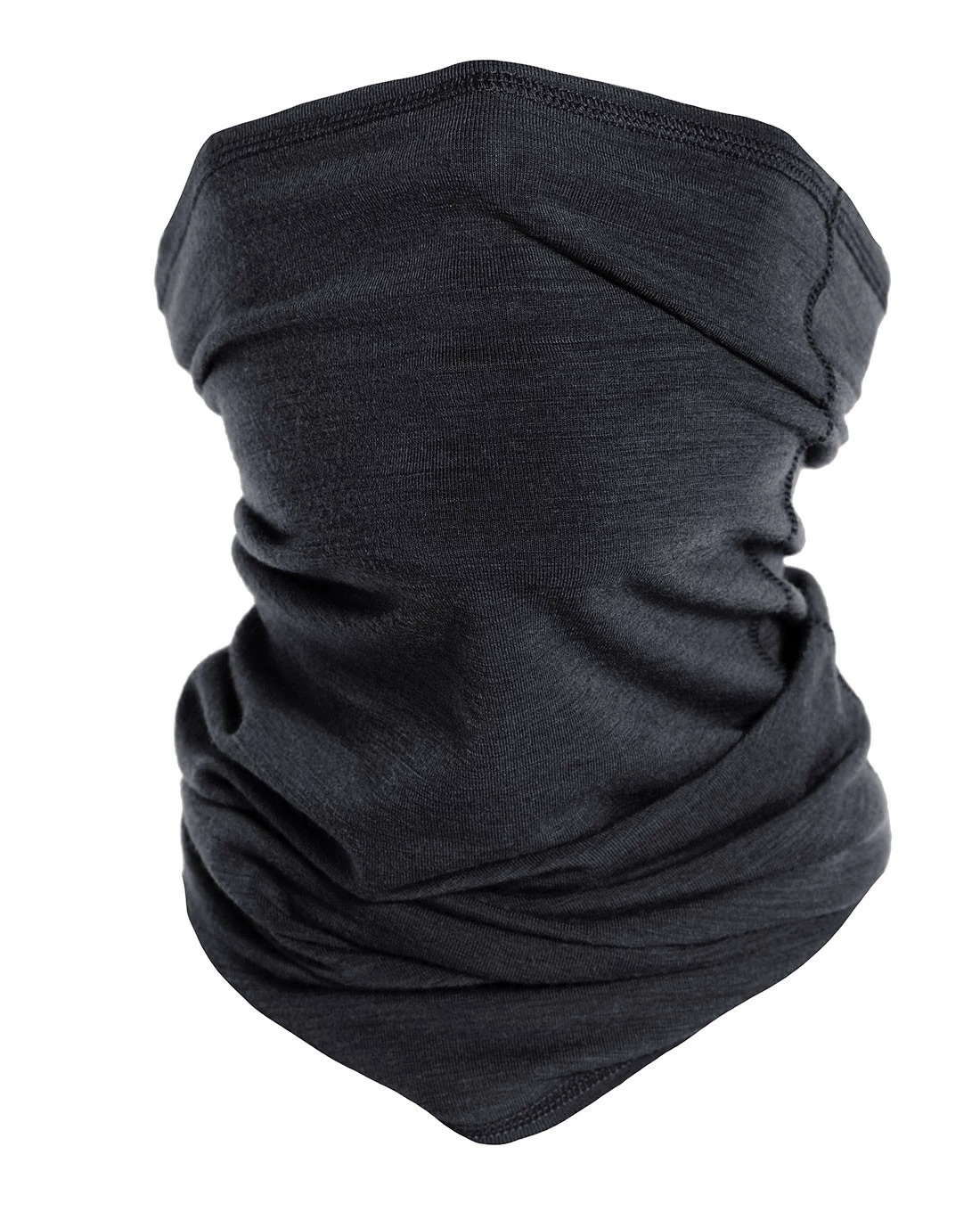 Merino Neck Gaiter Black Schwarz 5 Merino Neck Gaiter Black Schwarz – Bild 3