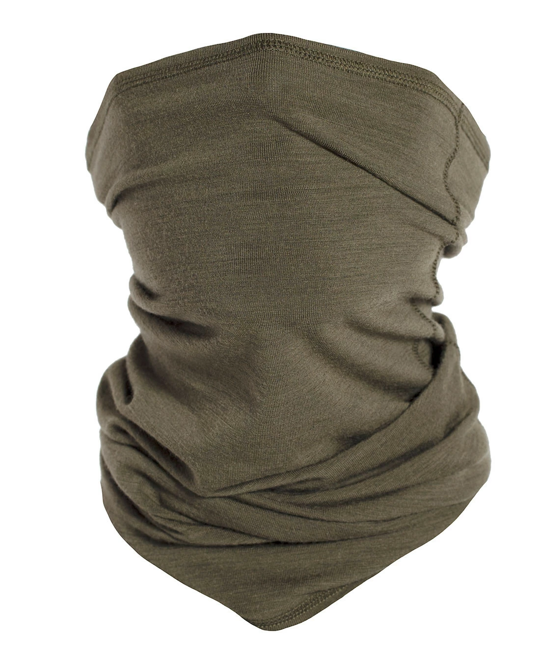 Merino Neck Gaiter Olive Green 5 Merino Neck Gaiter Olive Green – Bild 3