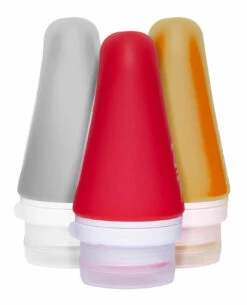 Humangear GoToob 100ml 3er PackTRANSPARENT/ROT/ORANGE -Outdoor Ausrüstung Verkaufs-Shop humangear gotoob 100ml 3er packtransparent rot orange 071102 2