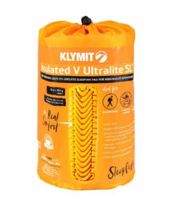 Klymit Insulated V Ultralite SL Sleeping Pad Orange -Outdoor Ausrüstung Verkaufs-Shop klymit insulated v ultralite sl sleeping pad orange 06iuor02c 5