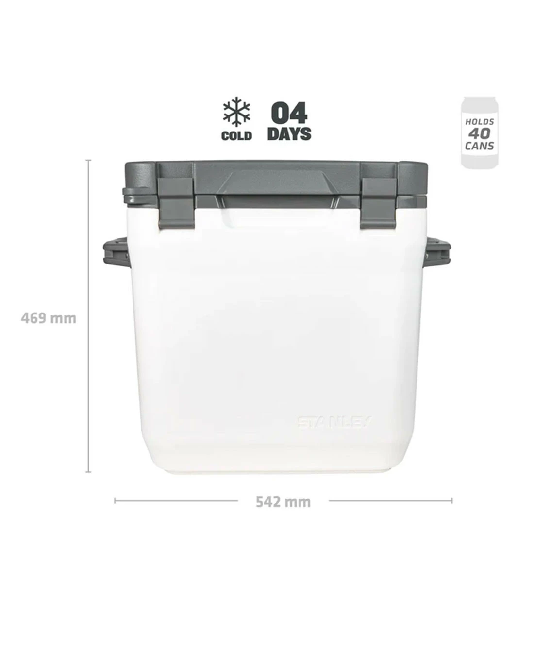 Stanley Adventure Outdoor Cooler 28.3l Polarweiß 4 Stanley Adventure Outdoor Cooler 28.3l Polarweiß – Bild 2