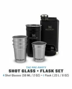 Stanley Adventure Shot Glass & Flask Gift Set 236ml Matt Schwarz 7 Stanley Adventure Shot Glass & Flask Gift Set 236ml Matt Schwarz -Outdoor Ausrüstung Verkaufs-Shop stanley adventure shot glass und flask gift set 236ml matt schwarz 669801 3
