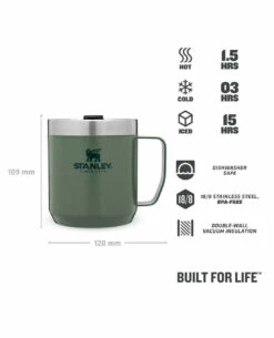 Stanley Classic Camp Mug 0.35l Grün -Outdoor Ausrüstung Verkaufs-Shop stanley classic camp mug 035l gruen 673500 3