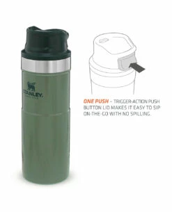 Stanley Classic Trigger-Action Travel Mug 0.47l Grün -Outdoor Ausrüstung Verkaufs-Shop stanley classic trigger action travel mug 047l gruen 667800 4