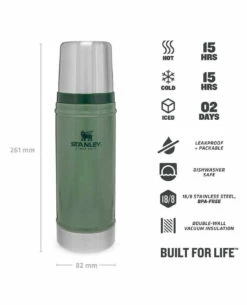 Stanley Classic Vacuum Bottle 0.47l Grün 8 Stanley Classic Vacuum Bottle 0.47l Grün -Outdoor Ausrüstung Verkaufs-Shop stanley classic vacuum bottle 047l gruen 668500 3