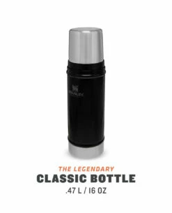 Stanley Classic Vacuum Bottle 0.47l Matt Schwarz -Outdoor Ausrüstung Verkaufs-Shop stanley classic vacuum bottle 047l matt schwarz 668501 4