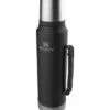 Stanley Classic Vacuum Bottle 1.0l Matt Schwarz -Outdoor Ausrüstung Verkaufs-Shop stanley classic vacuum bottle 10l matt schwarz 668301 1
