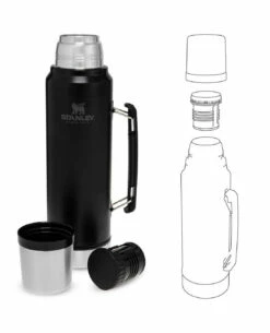 Stanley Classic Vacuum Bottle 1.0l Matt Schwarz 9 Stanley Classic Vacuum Bottle 1.0l Matt Schwarz -Outdoor Ausrüstung Verkaufs-Shop stanley classic vacuum bottle 10l matt schwarz 668301 3