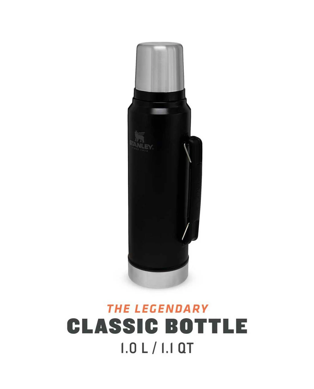 Stanley Classic Vacuum Bottle 1.0l Matt Schwarz 7 Stanley Classic Vacuum Bottle 1.0l Matt Schwarz – Bild 5