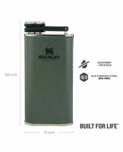 Stanley Classic Wide Mouth Flask 0.23l Grün -Outdoor Ausrüstung Verkaufs-Shop stanley classic wide mouth flask 023l gruen 669700 3