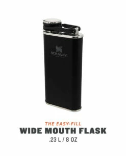 Stanley Classic Wide Mouth Flask 0.23l Matt Schwarz -Outdoor Ausrüstung Verkaufs-Shop stanley classic wide mouth flask 023l matt schwarz 669701 4