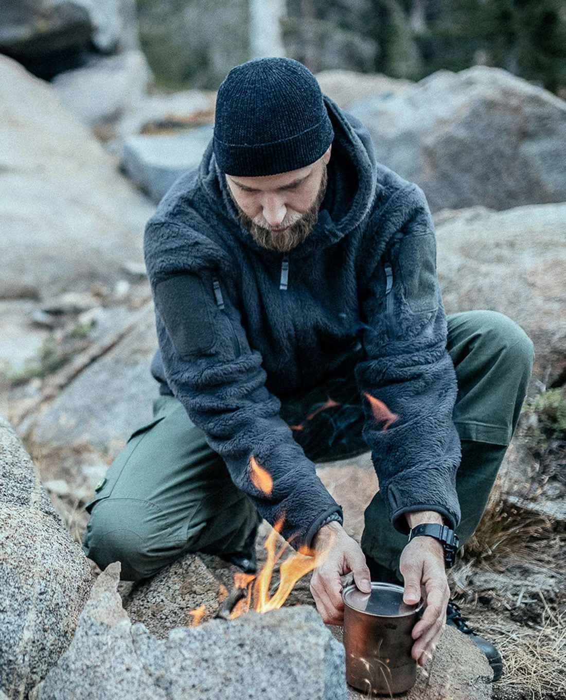 Warden Watch Cap Heather Charcoal 8 Warden Watch Cap Heather Charcoal – Bild 6